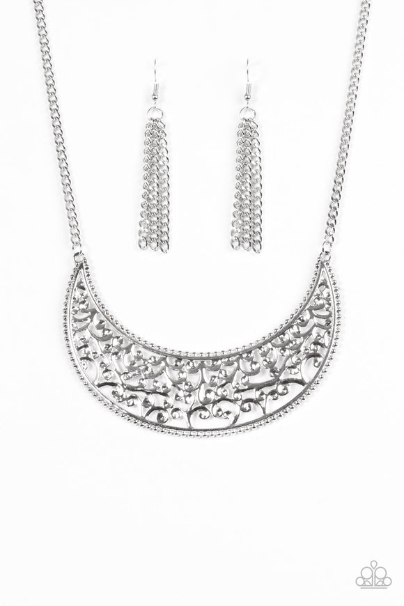Moroccan Moon - Silver Necklace - Box 9 - Silver