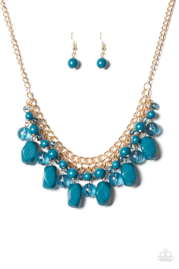 Newport Native - Blue/Gold Necklace - Box 2 - Blue