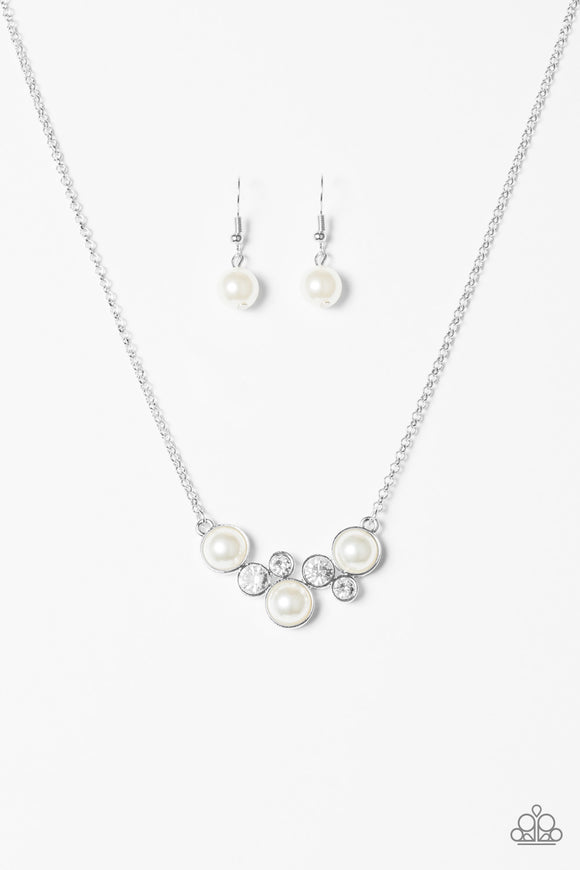 Pop The Bubbly - White Necklace - Box 1 - White