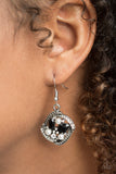 Prestigious Shimmer - Black Earrings