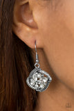 Prestigious Shimmer - White Earrings