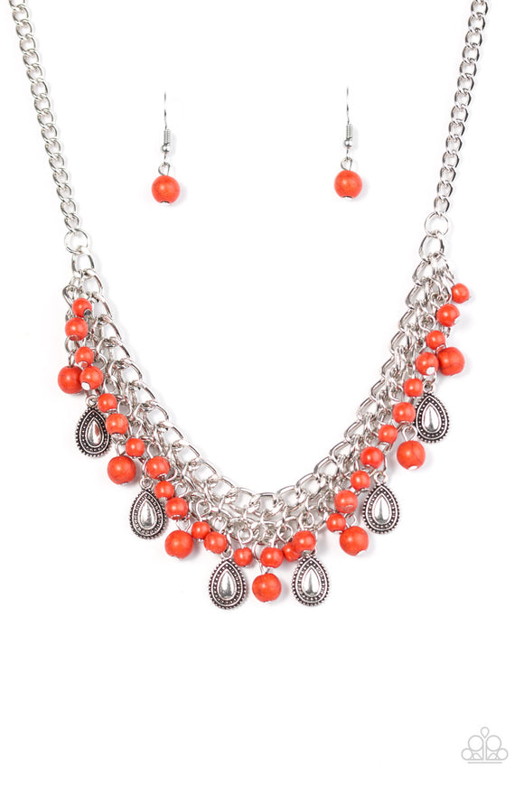 Primal Donna - Orange Necklace - Box 4 - Orange