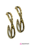 Off The Rails - Brass Hoop Earring