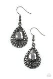 Reel In The Glitter - Black Earring