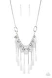 Roaring Riviera - White Necklace - Box 8 - White