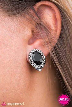 Royal CHAIN - Black Clip-On Earring - Box 1