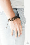 Rise To The Bait - Dark Brown Urban Pull Cord Bracelet