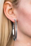 She-Devil - Silver Hoop Earring