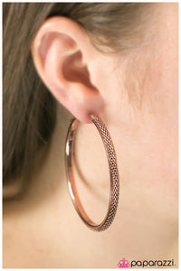 She-Devil - Copper Hoop Earring