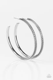 She-Devil - Silver Hoop Earring