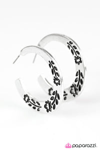 SPRING It On - Silver Hoop Earring