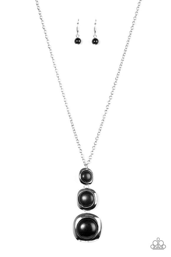 Stone Tranquility - Black Necklace - Box 3 - Black
