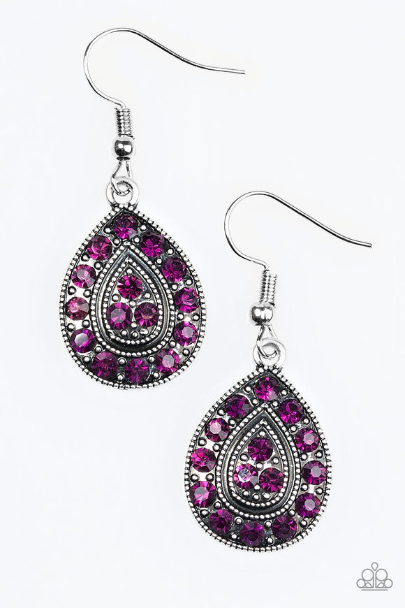 Storming Shimmer - Purple Earring