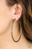 The Tough Girl - Brass Hoop Earring