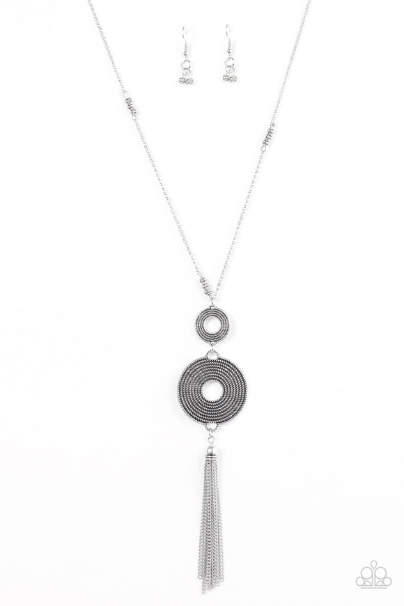 The Wheel To Work Wonders - Silver Necklace - Box 3 - Silver