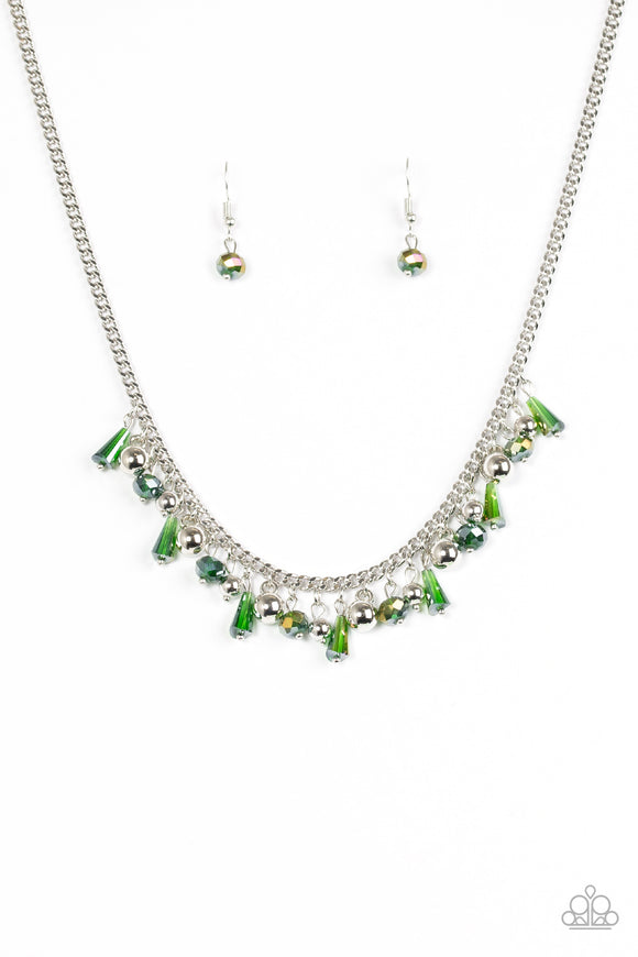 Twinkling Treasure Trove - Green Necklace - Box 7 - Green