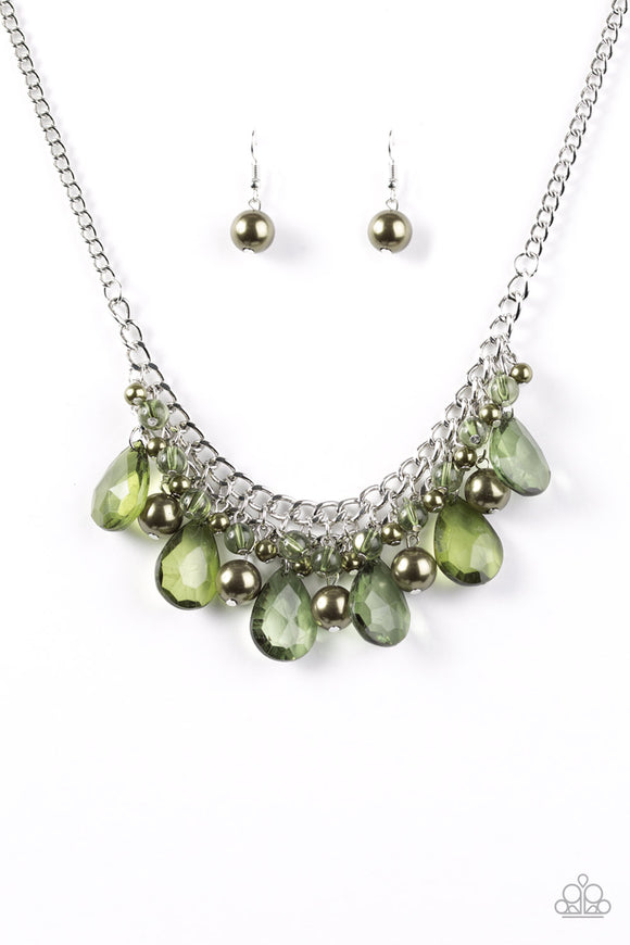 Twinkly Typhoon - Green Necklace - Box 6 - Green