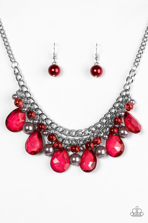 Twinkly Typhoon - Red Necklace - Box 1 - Red