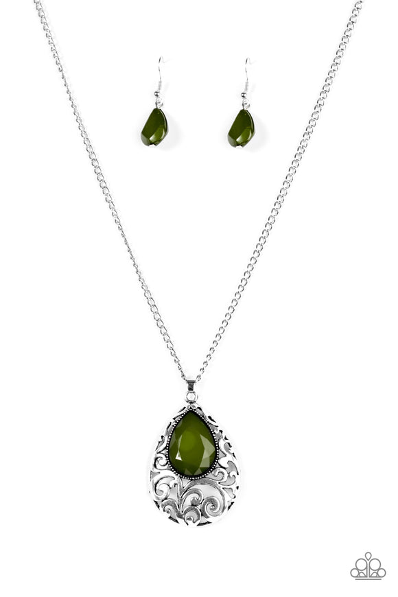 Voguish Vanity - Green Necklace - Box 4 - Green
