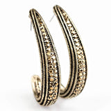 Stop And Muse - Brass Hoop Earring