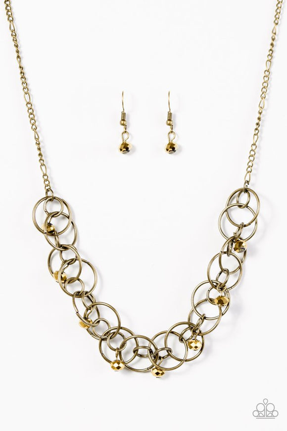 You Can't Handle The Sparkle - Brass Necklace - Box 5 - Brass
